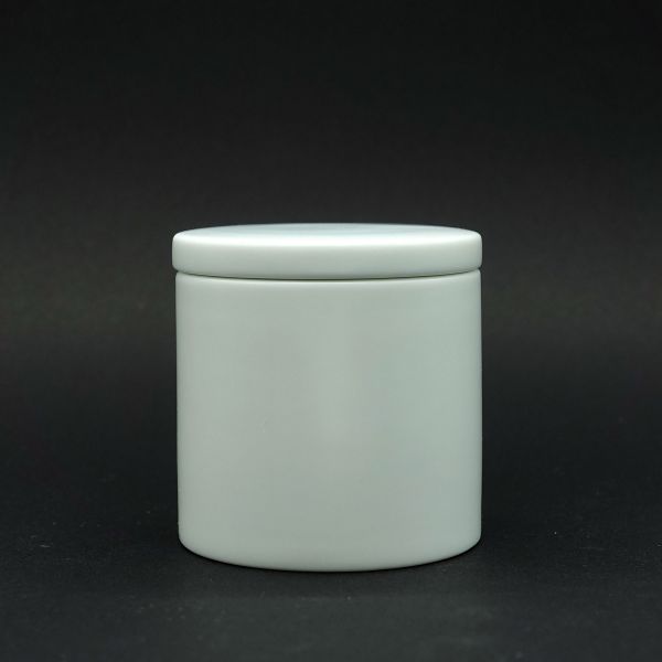  粉青釉筒型茶葉缶 (小)のサムネール